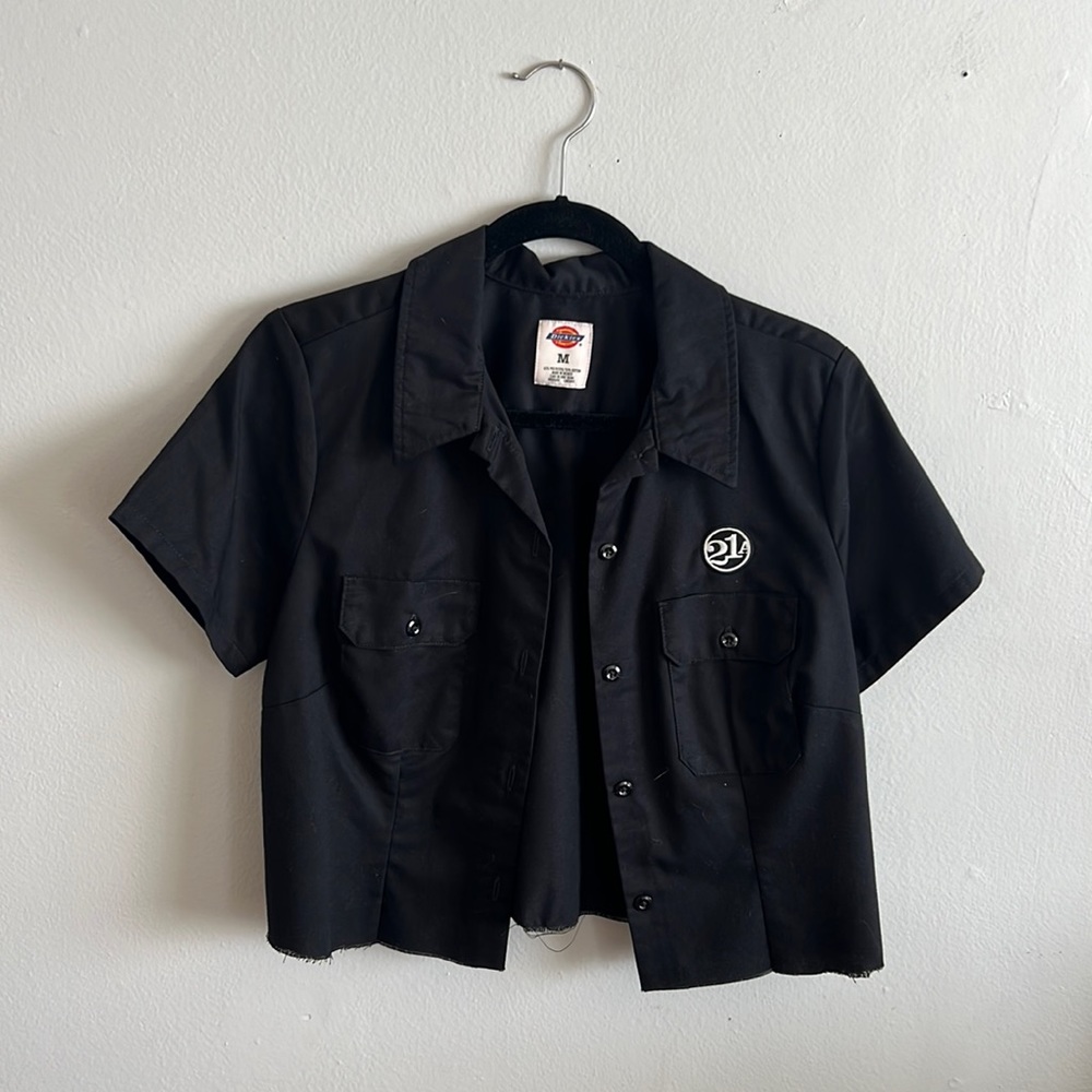 Dickies Black Button Down -Women’s M